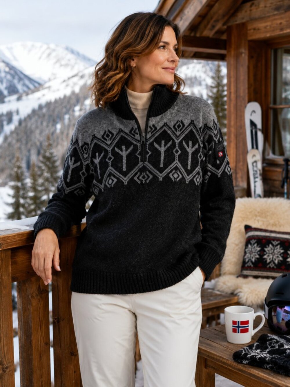 NWT Dale of Norway Tora Fem Merino Wool Ski Sweater XL